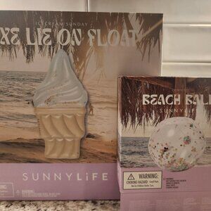 Sunny Life Large 🍦 float and matching beach ball